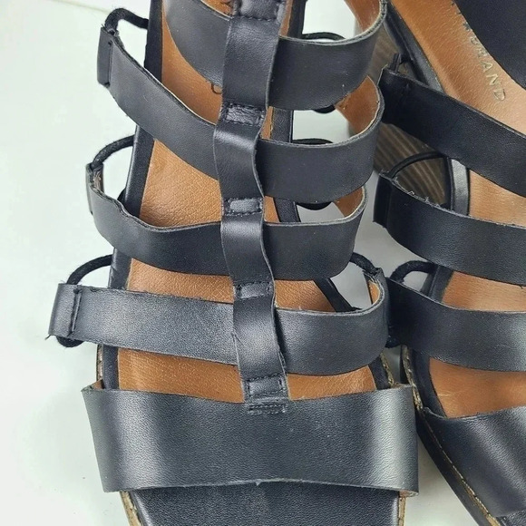 Lucky Brand Jensa black strappy wedge sandal - Picture 2 of 10